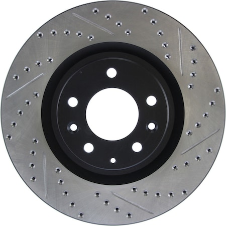 Sport Drilled/Slotted Brake Rotor,127.45071L